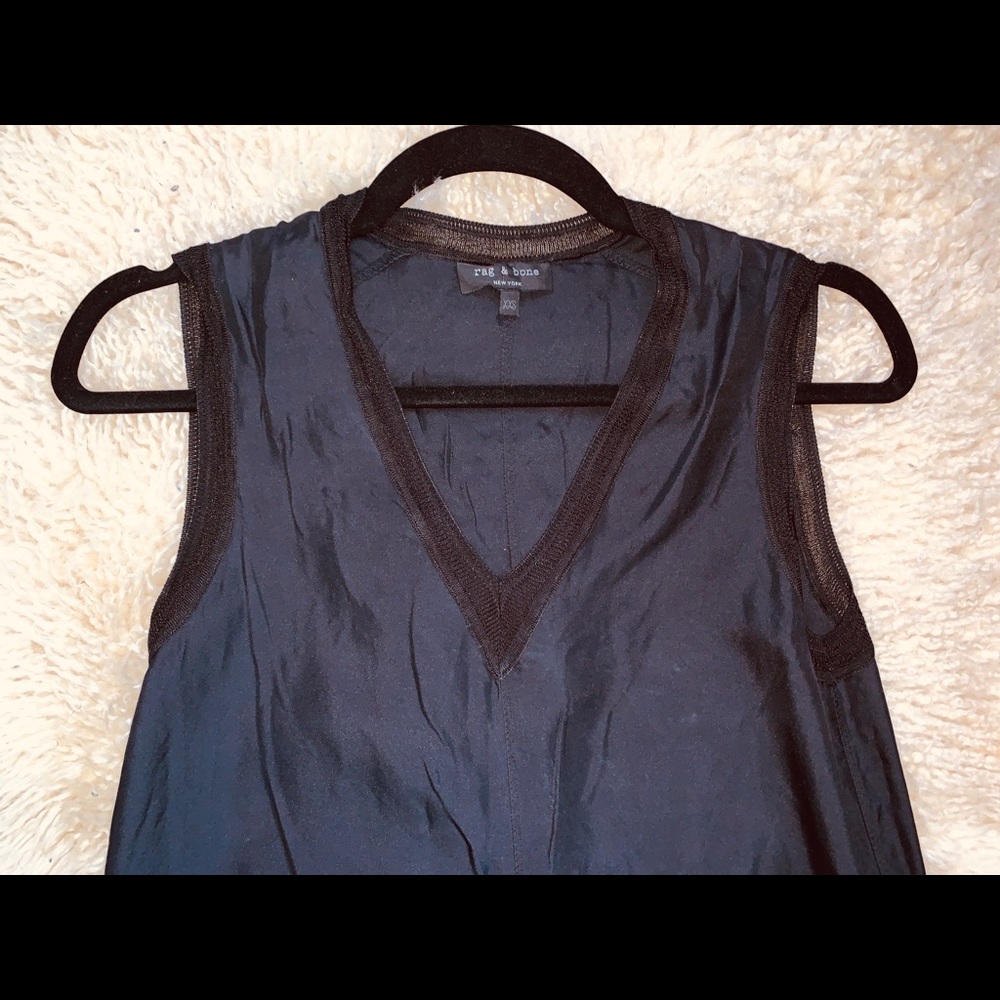Rag & Bone Black Silk Dress - Picture 2 of 6